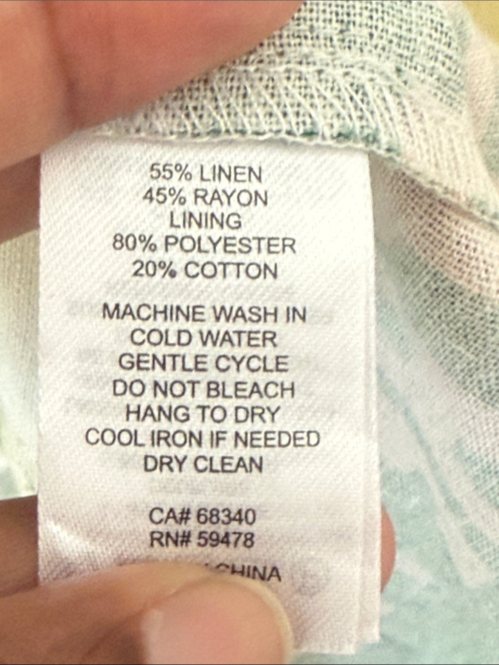 Anthropologie linen white Maxi Sundress Multi-Color Tropical Print pockets XS - Picture 11 of 13